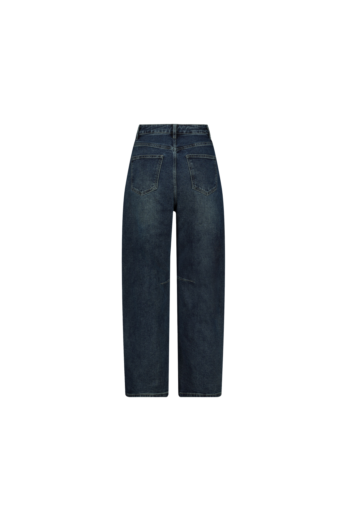 Pair of blue jeans on a white background